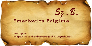 Sztankovics Brigitta névjegykártya