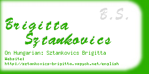 brigitta sztankovics business card